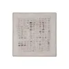 Painting 3D Home ESPRIT Jute polystyrene 100 x 4 x 100 cm