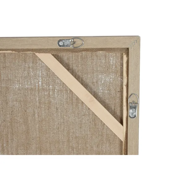 Painting 3D Home ESPRIT Jute polystyrene 100 x 4 x 100 cm