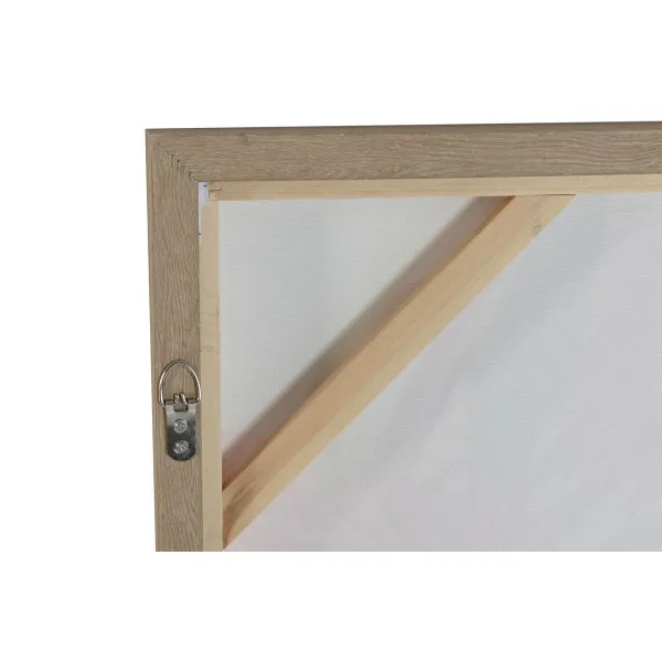 Полотно Home ESPRIT Жёлтый Синий Цветы Shabby Chic 100 x 4 x 100 cm (2 штук)
