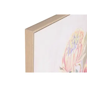 Полотно Home ESPRIT Зеленый Розовый Цветы Shabby Chic 75 x 4 x 100 cm (2 штук)