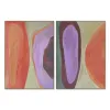 Canvas Home ESPRIT Orange Light mauve Modern Urban 100 x 4 x 140 cm (2 Units)