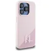 Karl Lagerfeld Silicone Shadow Metal Initial MagSafe - Case for iPhone 15 Pro Max (pink)