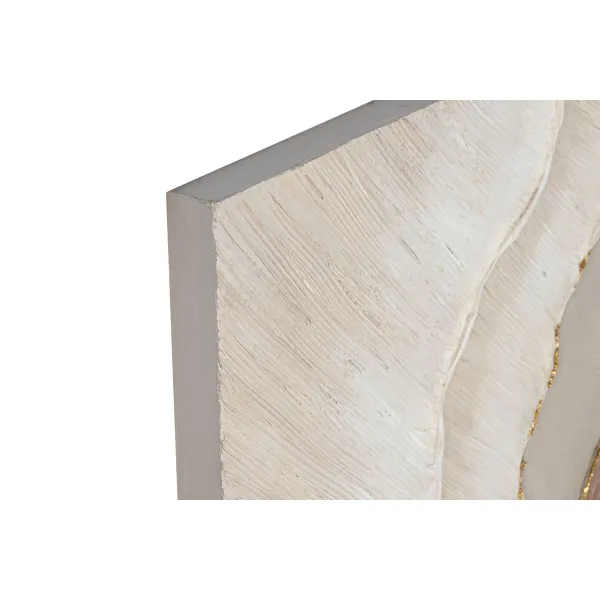 Canvas Home ESPRIT White Brown Abstract Scandinavian 50 x 3 x 100 cm (2 Units)