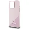 Karl Lagerfeld Silicone Shadow Metal Initial MagSafe - Case for iPhone 15 Pro Max (pink)