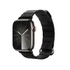 Crong Eclipse - Magnetic Leather Apple Watch Band 44/45/46/49 mm (Black)