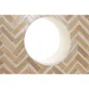 Set of 2 Vases Home ESPRIT White Brown Resin Bamboo Natural Tropical 47 X 13 X 52 CM (2 Pieces)