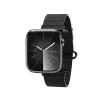 Crong Eclipse - Magnetic Leather Apple Watch Band 44/45/46/49 mm (Black)