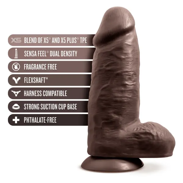 Realistic Dildo Blush Au Naturel TPE Ø 7,6 cm