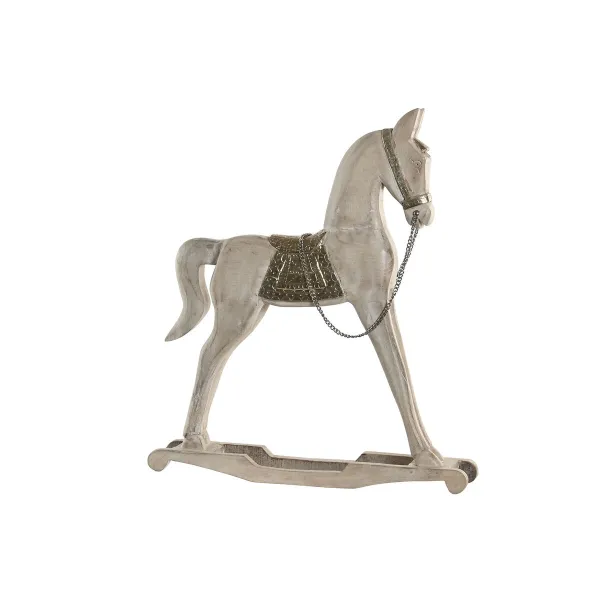 Декоративная фигура Home ESPRIT Серебристый Натуральный Лошадь 53 X 10 X 60 CM