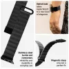 Crong Eclipse - Magnetic Leather Apple Watch Band 44/45/46/49 mm (Black)
