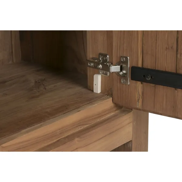 Дисплей-стенд Home ESPRIT Стеклянный древесина тика 160 X 45 X 210 CM