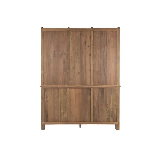 Дисплей-стенд Home ESPRIT Стеклянный древесина тика 160 X 45 X 210 CM