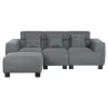 Sofa Home ESPRIT Tamsiai pilka Šiuolaikiškas 231 x 170 x 82 cm