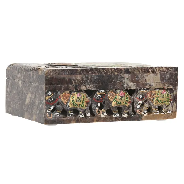 Шкатулка Home ESPRIT Коричневый Разноцветный 15 X 10 X 5,5 CM