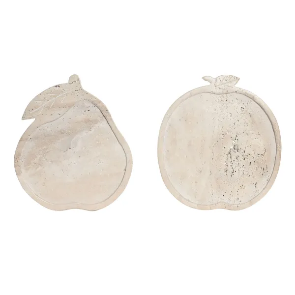 Dekoratīvās figūriņas Home ESPRIT Bēšs Skandināvu 30 X 27 X 1,8 CM (2 gb.)