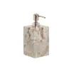 Saippua-annostelija Home ESPRIT Valkoinen Ruskea Marmori Moderni 7,5 x 7,5 x 18 cm