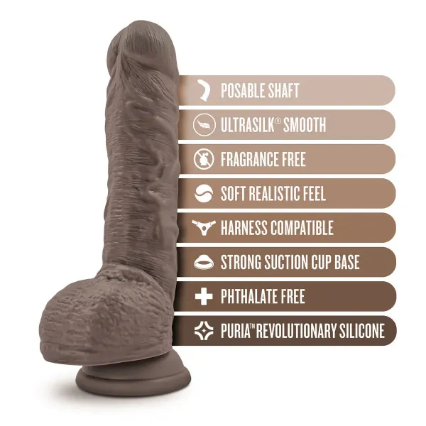 Realistic Dildo Blush Dr Skin Silicone Ø 4,5 cm