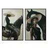 Paveikslas Home ESPRIT Aksomas polistirenas 83 x 4 x 123 cm
