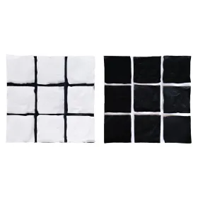 Полотно Home ESPRIT Белый Чёрный современный 80 x 4 x 80 cm (2 штук)