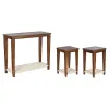 Trijų staliukų rinkinys Home ESPRIT Ruda 95 x 40 x 81 cm (3 Dalys)