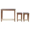 Set of 3 tables Home ESPRIT Brown 95 x 40 x 81 cm (3 Pieces)