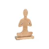 Dekoratyvinė figūrėlė Home ESPRIT Šviesiai rudas Natūralus Yoga Arabas 17,7 X 6 X 28,5 CM (3 vnt.)