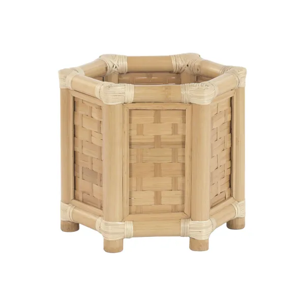 Подставка под цветочный горшок Home ESPRIT Бамбук ротанг Тропический 46 x 40 x 40 cm