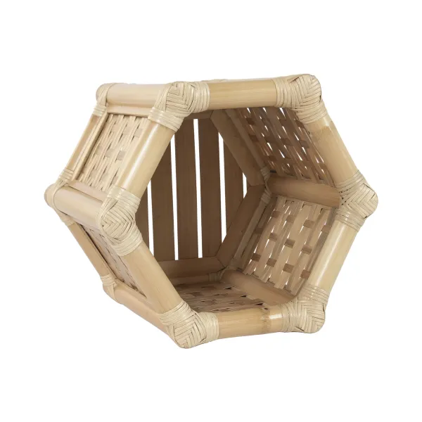 Подставка под цветочный горшок Home ESPRIT Бамбук ротанг Тропический 46 x 40 x 40 cm