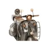 Dekoratīvās figūriņas Home ESPRIT Bronza Sudrabains Motocikls Vintage 30 x 11 x 17 cm