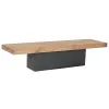 TV furniture Home ESPRIT Black Natural 180 X 48 X 40 CM