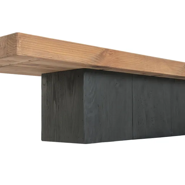 TV furniture Home ESPRIT Black Natural 180 X 48 X 40 CM