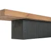 TV furniture Home ESPRIT Black Natural 180 X 48 X 40 CM