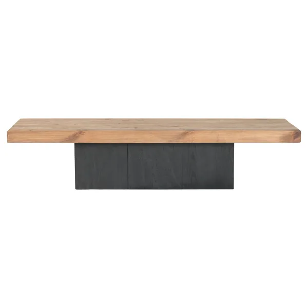 TV furniture Home ESPRIT Black Natural 180 X 48 X 40 CM