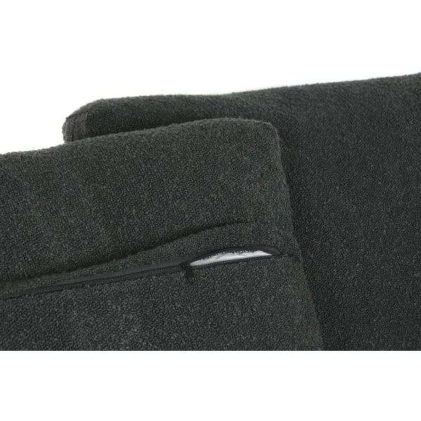 Sofa Home ESPRIT Black Natural 195 x 90 x 78 cm