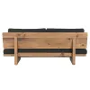Sofa Home ESPRIT Black Natural 195 x 90 x 78 cm