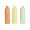 Vase Home ESPRIT Green Beige Terracotta Dolomite 9 x 9 x 30 cm (3 Units)