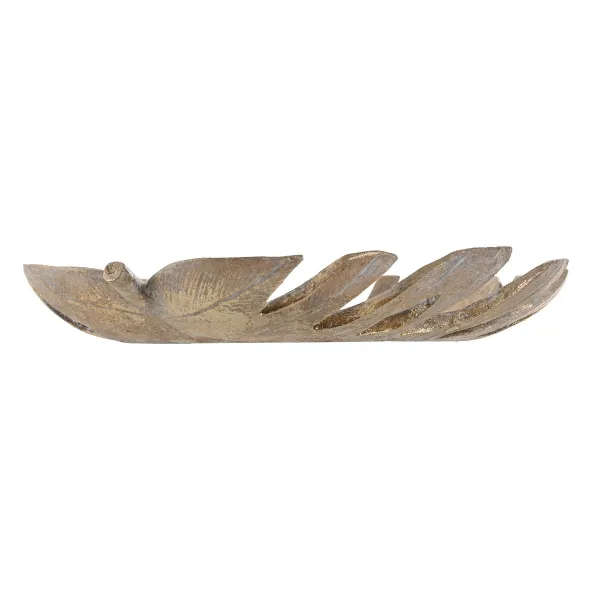 Puošmena Home ESPRIT Auksinis Derva 34 x 29 x 5 cm