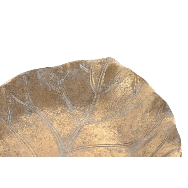Pöytäkoriste Home ESPRIT Kullattu Hartsi 33 X 26 X 6 CM