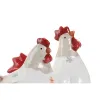 Декоративная фигура Home ESPRIT Белый Красный Курица 14,5 X 23 X 23,5 CM (2 штук)