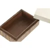 Jewelry box Home ESPRIT White Natural Resin Mango wood 18 x 13 x 7,5 cm (2 Pieces)