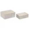 Korurasia Home ESPRIT Valkoinen Hartsi Mangopuu 18 x 13 x 7,5 cm (2 Kappaletta)