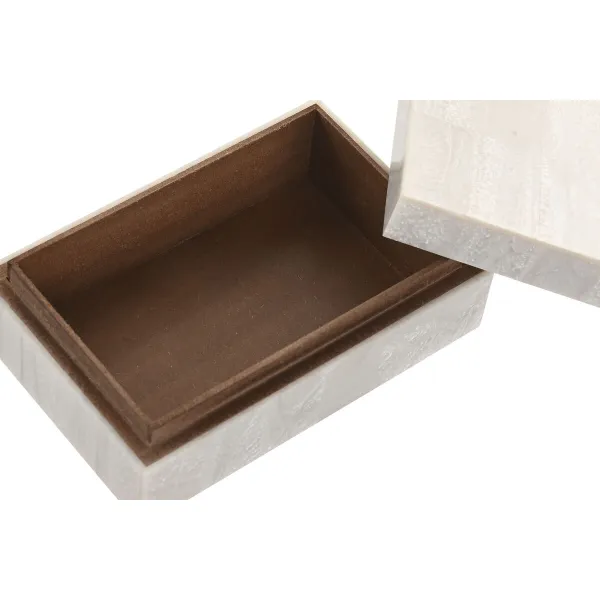 Korurasia Home ESPRIT Valkoinen Hartsi Mangopuu 18 x 13 x 7,5 cm (2 Kappaletta)