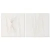 Полотно Home ESPRIT Белый Абстракция Скандинавский 60 x 3,5 x 60 cm (2 штук)