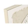 Kangas Home ESPRIT Valkoinen Beige Kasvien lehtiä Cottage 62,5 X 3,5 X 62,5 CM (2 osaa)