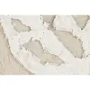Kangas Home ESPRIT Valkoinen Beige Kasvien lehtiä Cottage 62,5 X 3,5 X 62,5 CM (2 osaa)
