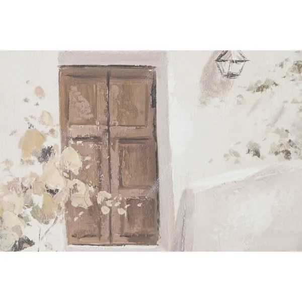 Полотно Home ESPRIT Белый Зеленый Город Cottage 60 x 3,5 x 90 cm (2 штук)