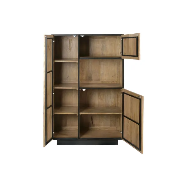 Displejaj stends Home ESPRIT Stikls Mango koks 89 X 44 X 140 CM