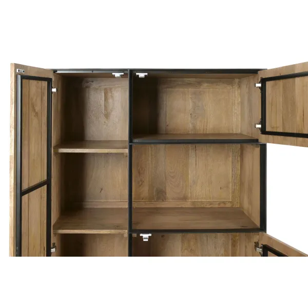 Rhythm stendas Home ESPRIT Stiklas Mango mediena 89 X 44 X 140 CM