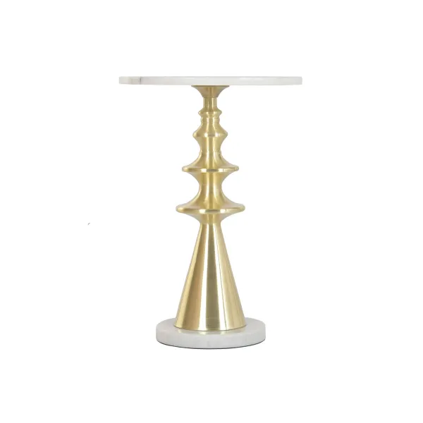 Вспомогательный стол Home ESPRIT Белый Позолоченный 41 X 41 X 58 CM