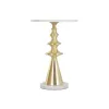 Вспомогательный стол Home ESPRIT Белый Позолоченный 41 X 41 X 58 CM